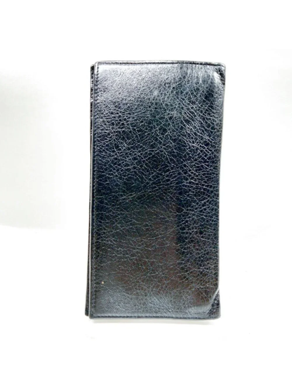 $995 Authentic BALENCIAGA Paris Made in ITALY Black Leather Bifold Long Wallet - Picture 5 of 13